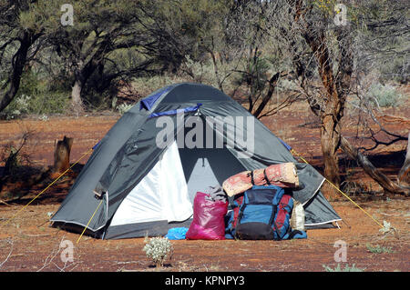 camp-site in the bush Stock Photo