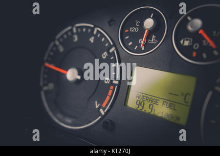 Car high fuel consumption Stock Photo