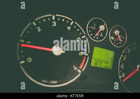 Car high fuel consumption Stock Photo