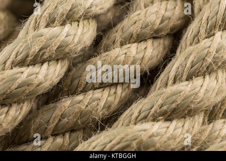 Old rope close up Stock Photo