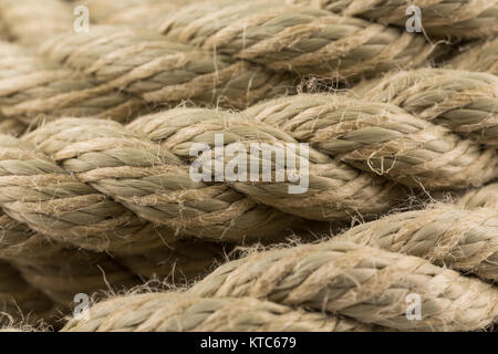 Old rope close up Stock Photo