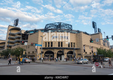 PNC Park, the home field for the Pittsburgh Pirates Major League baseball team in Pittsburgh, Pennsylvania, USA. Stock Photo