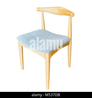 modern wooden chair isolated Stock Photo