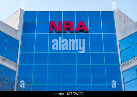 NRA National Rifle Association headquarters in Fairfax Virginia VA gun rights lobbying group in USA Stock Photo