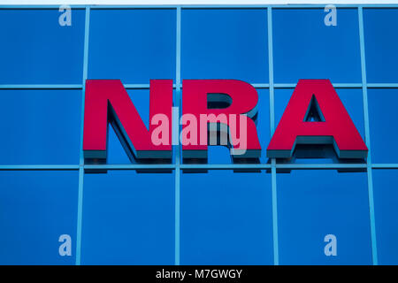 NRA National Rifle Association headquarters in Fairfax Virginia VA gun rights lobbying group in USA Stock Photo