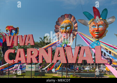 Goa Viva Carnaval sign Margao Goa India Stock Photo