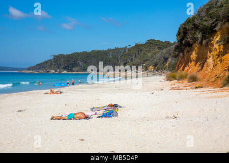 Nelson Beach in Vincentia,Jervis Bay New South Wales,Australia Stock Photo