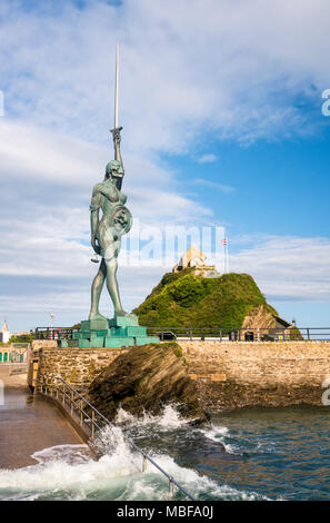 Damien Hirst Verity statue at Ilfracombe, Devon, England UK Stock Photo