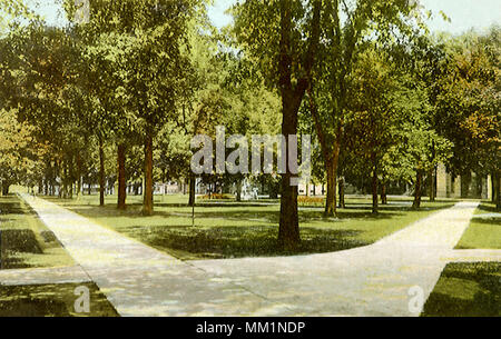 University of Michigan Campus. Ann Arbor. 1912 Stock Photo