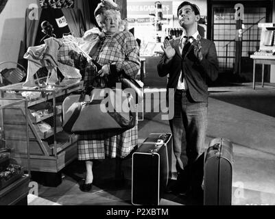 Original Film Title: TROUBLE IN STORE.  English Title: TROUBLE IN STORE.  Film Director: JOHN PADDY CARSTAIRS.  Year: 1953.  Stars: MARGARET RUTHERFORD; NORMAN WISDOM. Credit: TWO CITIES / Album Stock Photo