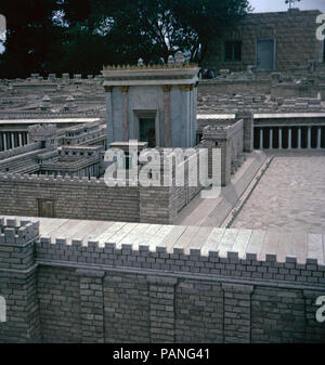 Holyland Model of Jerusalem,Herod's Temple,Isreal Stock Photo