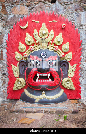 Bhairab Mask from Nepal Stock Photo