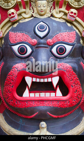 Bhairab Mask from Nepal Stock Photo