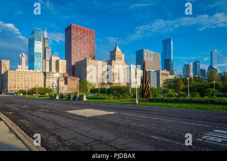 Chicago, a city in the U.S. state of Illinois, is the third most populous city in the United States. Stock Photo