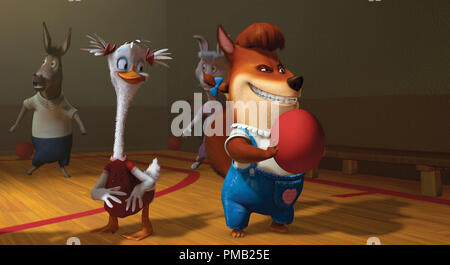 GOOSEY LOOSEY (left), FOXY LOXY (right)  'Chicken Little' (2005) Stock Photo