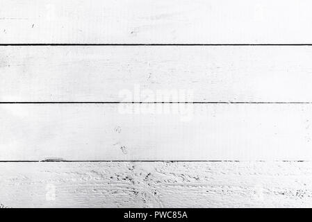 top view of rustic white wooden table Stock Photo