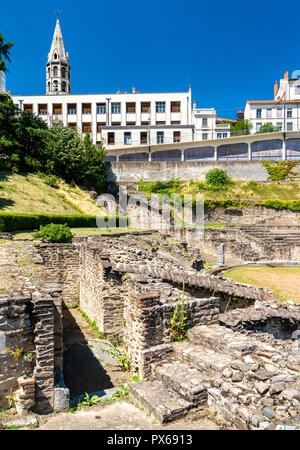 Amphitheatre of the Three Gauls in Lyon, France Stock Photo