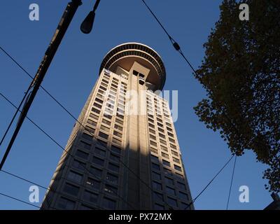 Harbour Centre & Revolving Restaurant, Vancouver, BC, Canada, Brian Martin RMSF, large file size Stock Photo