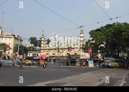 Tipu Sultan Shahi Mosque popularly known as Tipu Sultan Masjid, 185 Lenin Sarani, Kolkata, India Stock Photo