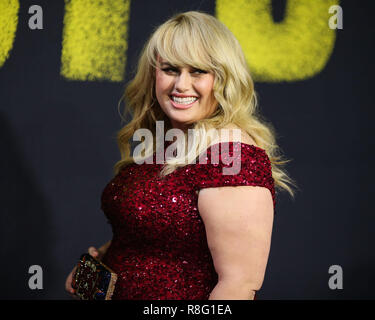 HOLLYWOOD, LOS ANGELES, CA, USA - DECEMBER 12: Rebel Wilson at the World Premiere Of Universal Pictures' 'Pitch Perfect 3' held at the Dolby Theatre on December 12, 2017 in Hollywood, Los Angeles, California, United States. (Photo by Xavier Collin/Image Press Agency) Stock Photo