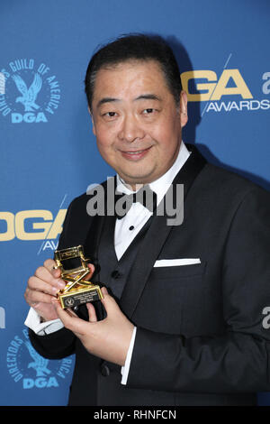 Los Angeles, USA. 2nd February, 2019. TV host Joey Zhou attending the 71st Annual Directors Guild of America Awards at the Ray Dolby Ballroom in Los Angeles, California on February 2, 2019.  Credit: Sheri Determan/Alamy Live News Stock Photo