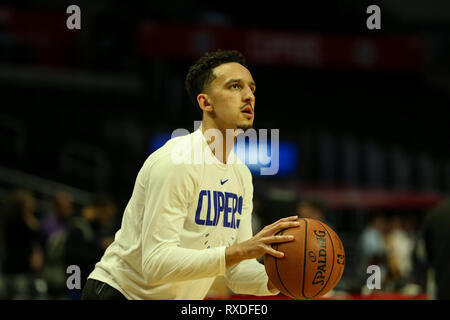 Los Angeles, CA, USA. 8th Mar, 2019. LA Clippers guard Landry Shamet #20 before the Oklahoma City Thunder vs Los Angeles Clippers at Staples Center on March 8, 2019. (Photo by Jevone Moore) Credit: csm/Alamy Live News Stock Photo