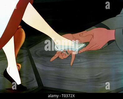 CINDERELLA'S GLASS SLIPPER, CINDERELLA, 1950 Stock Photo