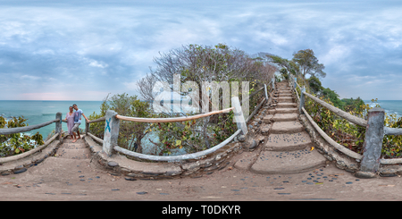 360 degree panoramic view of The view from Karang Bolong Rock, Anyer