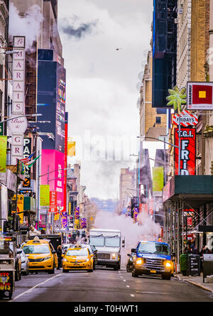 Typical New York City Street View Stock Photo