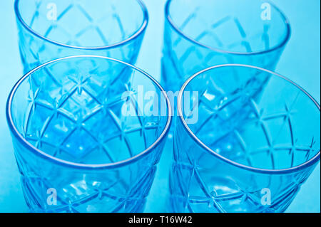 pattern of glass thumblers Stock Photo