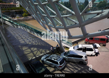 Peace Brigde. Tbilisi. Georgia Stock Photo