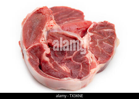 Raw boneless beef shank for slow-cooking or pressure cooking Stock Photo