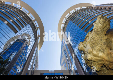 Orlando Florida,South Orange Avenue,downtown,The Plaza,office condominium,residential,apartment,apartments,flat,building,commercial real estate,econom Stock Photo