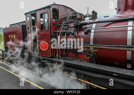 WHR. Welsh highland railway steam engine Stock Photo