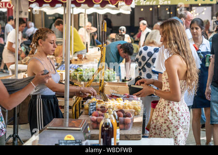 Place Richelme, market, market stall with fruits,  Aix en Provence, france Stock Photo