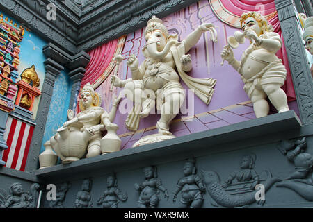 hindu temple (Sri Senpaga Vinayagar) in singapore Stock Photo