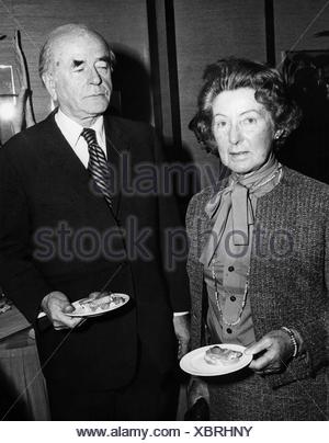 Margarete Speer, wife of Albert Speer, sits with her sons Ernst (right ...