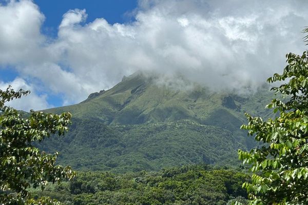 La montagne Pelée de Saint-Pierre en Martinique.