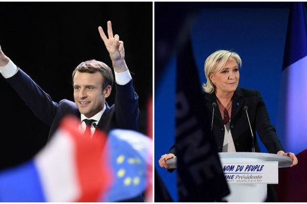 Emmanuel Macron et Marine Le Pen au second tour de la présidentielle 2017