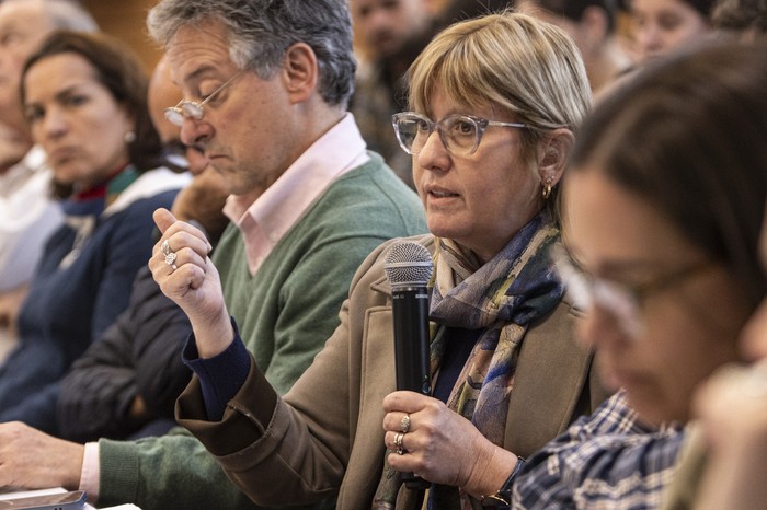 Cristina Lustemberg durante la actividad. · Foto: Ernesto Ryan