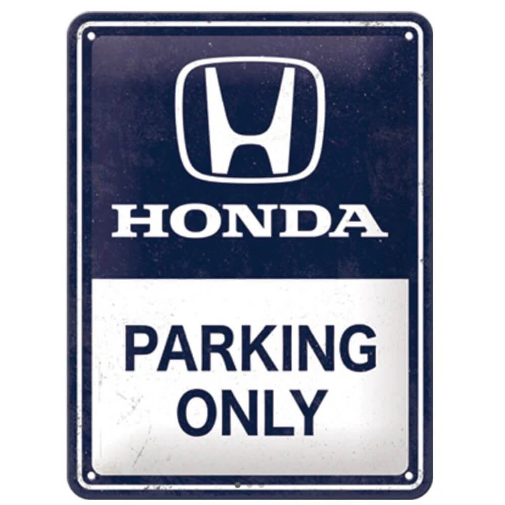 Honda Parking Only Tin Sign | Laguna Direct