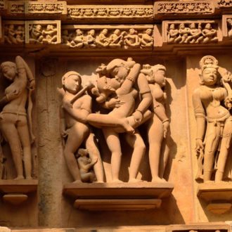 Erotic sculptures of Khajuraho