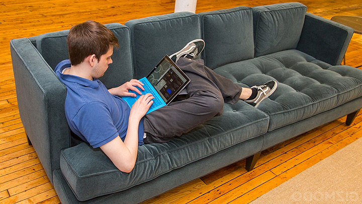 laptop desk on lap