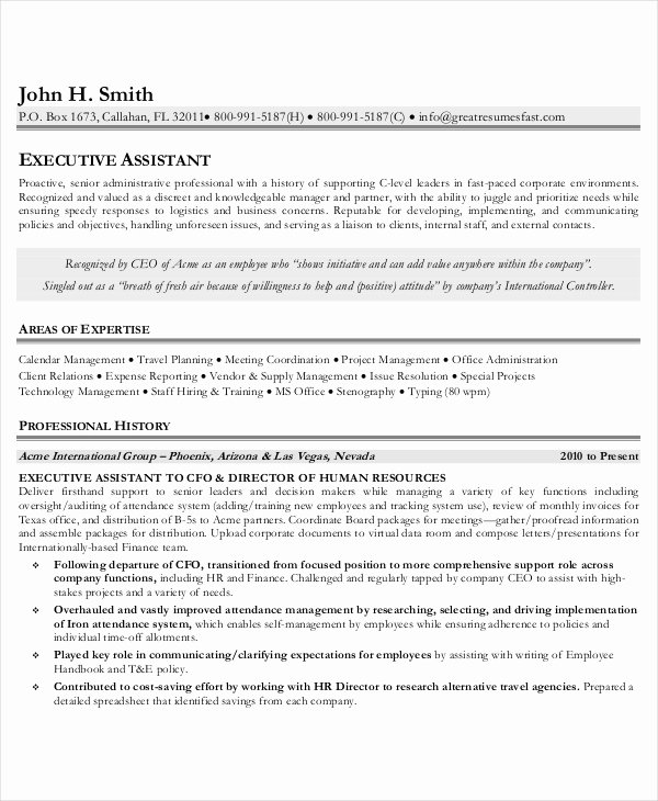 10 Executive Administrative assistant Resume Templates