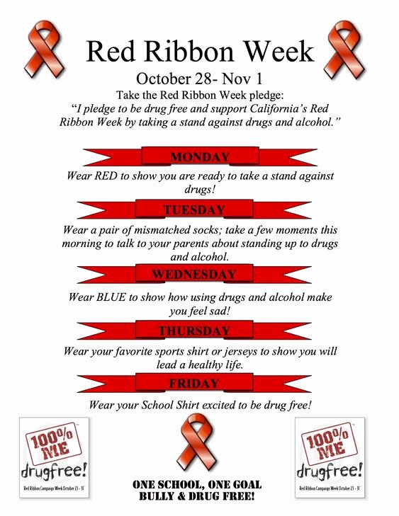 School Spirit Week Flyer Template