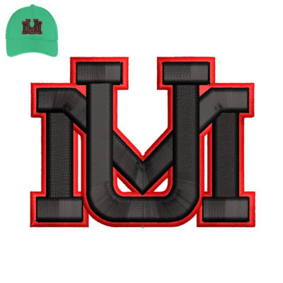 MU Embroidery 3D Logo For Cap.