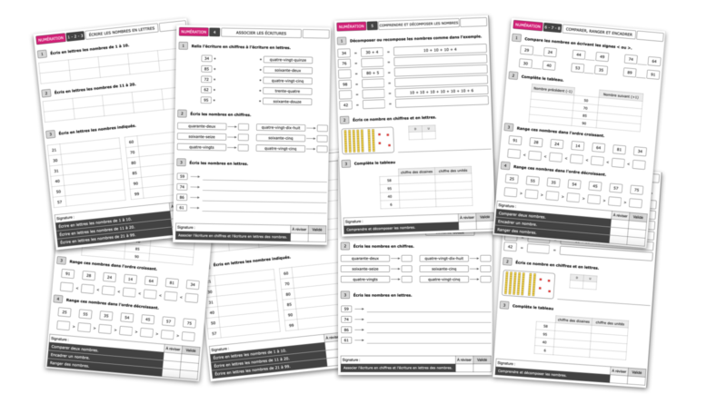 Tests de numération CE1