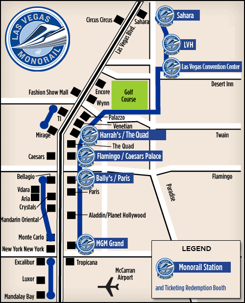 Las Vegas Free Tram Map - Connie Celestina