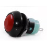 PUSH BUTTON IP67 WATERPROOF, LATCH, RED, SOLDER TAP, SPST