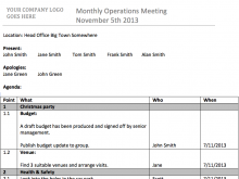 13 Report Recurring Meeting Agenda Template Now for Recurring Meeting Agenda Template